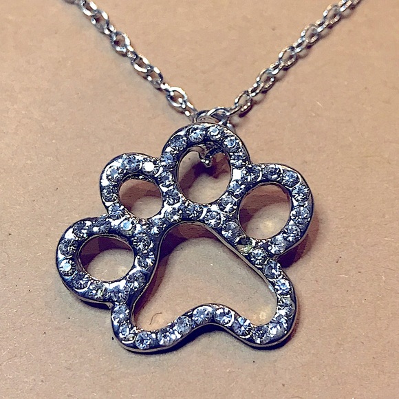 NWT Wholesale- 7 necklaces per purchase (Paw Rhinestones Necklace) - Picture 2 of 7